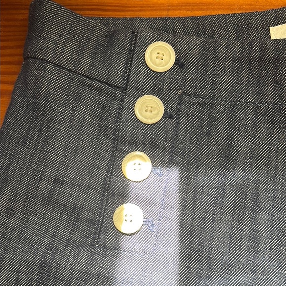 LOFT Blue and White Wide Leg Jumpsuit - Picture 3 of 3